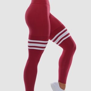 Bombshell Sportswear Thigh High Leggings MAROON